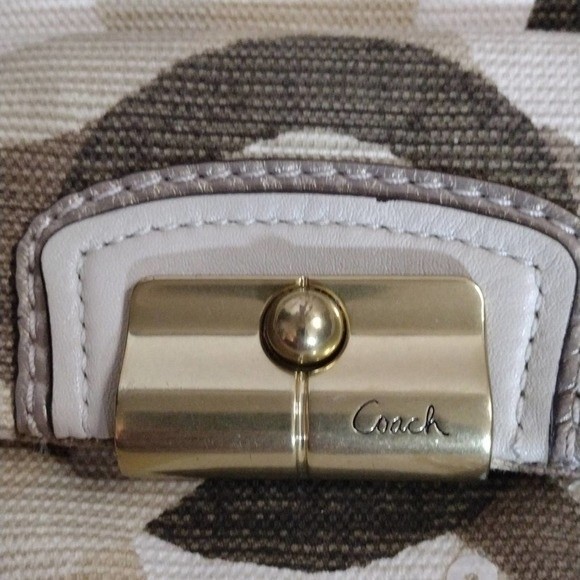 Coach Kristen Blue Op Art Shoulder Crossbody Hobo Bag Convertible Strap Vintage - Picture 3 of 10